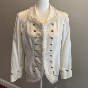 Stunning Zoey White Conductor Jacket!